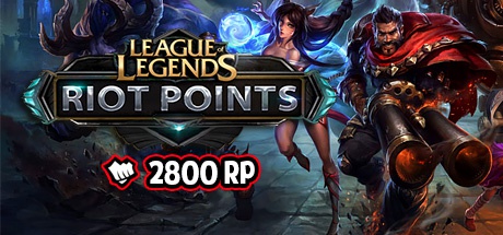 Buy League of Legends Riot Points 2800 RP Digital Code Key