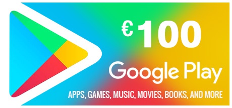 Buy Google Play Gift Card 100 EUR EUROPE Digital Code Key
