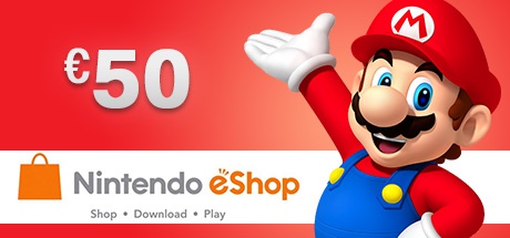 NINTENDO ESHOP CARD 50 EURO Nintendo 3DS - HRKGame.com HRKGame.com
