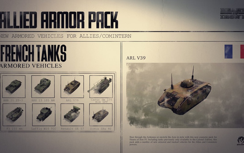 Hearts of Iron IV: Allied Armor Pack ROW