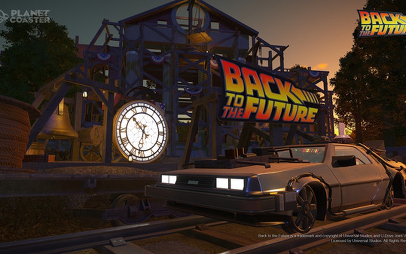 Planet Coaster - Back to the Future Time Machine Construction Kit